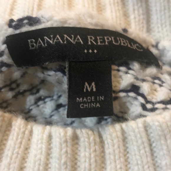 Banana Republic Wool Quarter Zip Sweater Medium - Picture 4 of 7